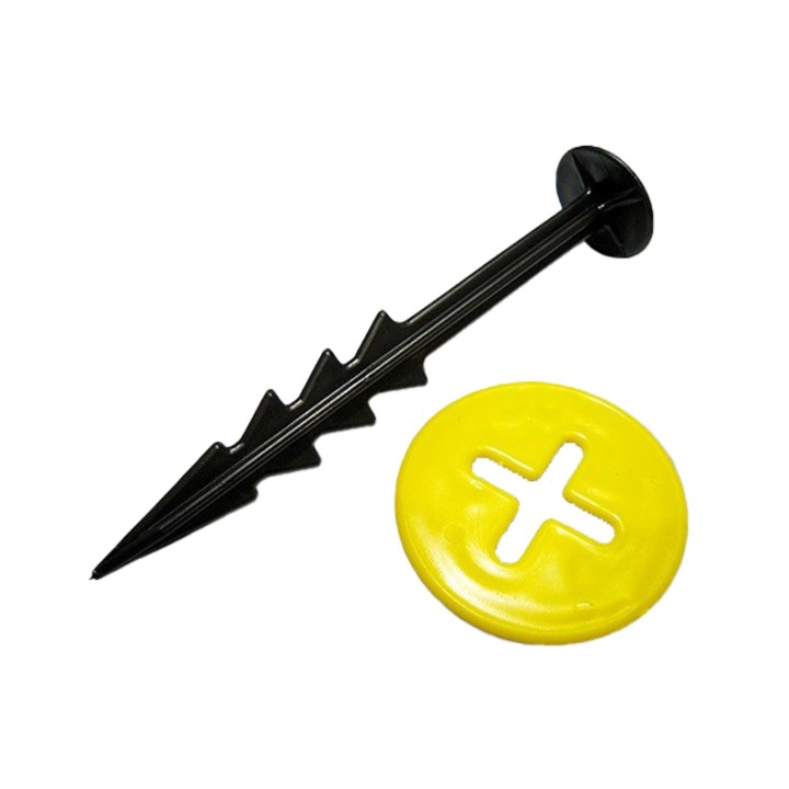 Cuie de fixare în Pământ 14 cm, cu Șaibă - Set 10 buc, Florinotex