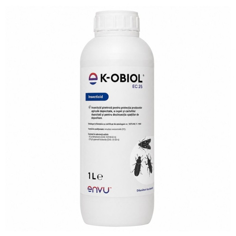 Insecticid K-OBIOL EC 25, Envu, Contact, 1 Litru