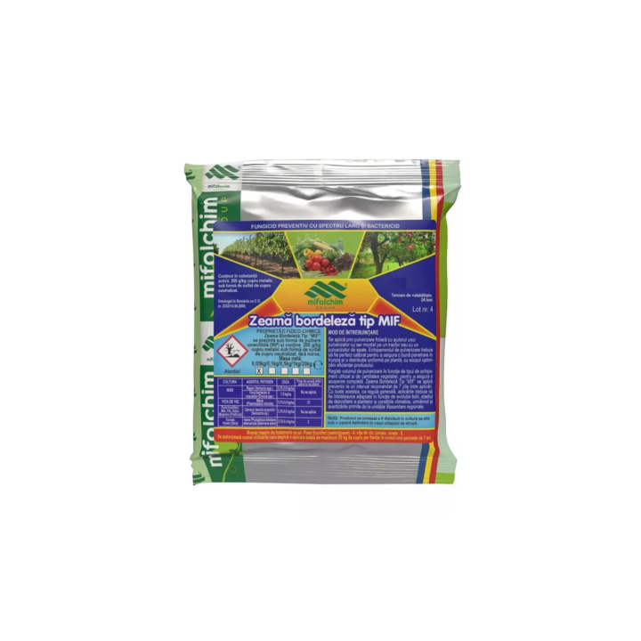Fungicid Zeama Bordeleza Tip MIF, MIFALCHIM, Contact, 50 g
