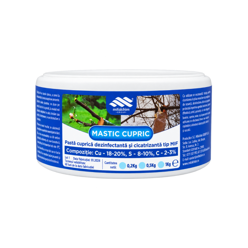 Mastic Cupric Tip MIF Mifalchim, pastă cicatrizantă 200 g