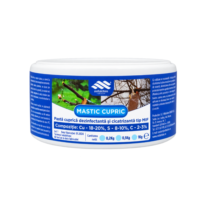 Mastic Cupric Tip MIF Mifalchim, pastă cicatrizantă 200 g