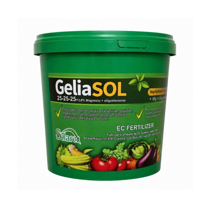 Fertilizant GELIASOL TC 25-25-25+MgO+ME, Solarex, 5 kg