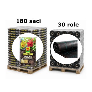 Pachet SMART-MIX 465 - Substrat COMPO SANA, Universal 10 L (x 180) + AGROTEXTIL Florinotex Premium 1 x 100 m (x 30)
