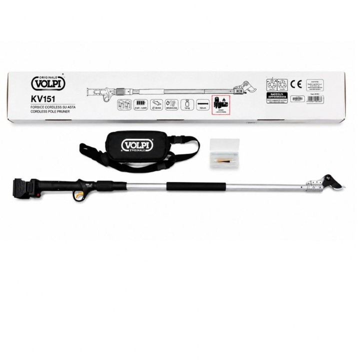 Foarfecă electrică VOLPI KV151, Tijă 150 cm,  Ø 38 mm