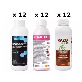 Pachet SMART-MIX 449 - SPONSOR 6 FS - 1 Litru (x 12) + SIGNAL 300 ES - 1 Litru (x 12) + RAZOMAX PLUS - 1 Litru (x 24)