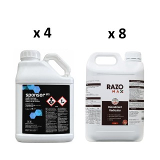 Pachet SMART-MIX 482 - Fungicid SPONSOR 6 FS 5 Litri (x 8 buc) + Biostimulator de inradacinare RAZOMAX - 5 Litri (x 4 buc)