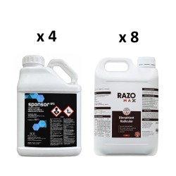 Pachet SMART-MIX 482 - Fungicid SPONSOR 6 FS 5 Litri (x 8 buc) + Biostimulator de inradacinare RAZOMAX - 5 Litri (x 4 buc)