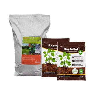 Pachet SMART-MIX 474 - TERRACALCO GARDEN 20 Kg + Ameliorator de sol BACTOSOL 35 ml (x 2 buc)