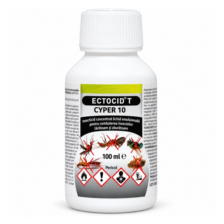 Insecticid ECTOCID® T Cyper 10, Promedivet | Concentrat 100 ml