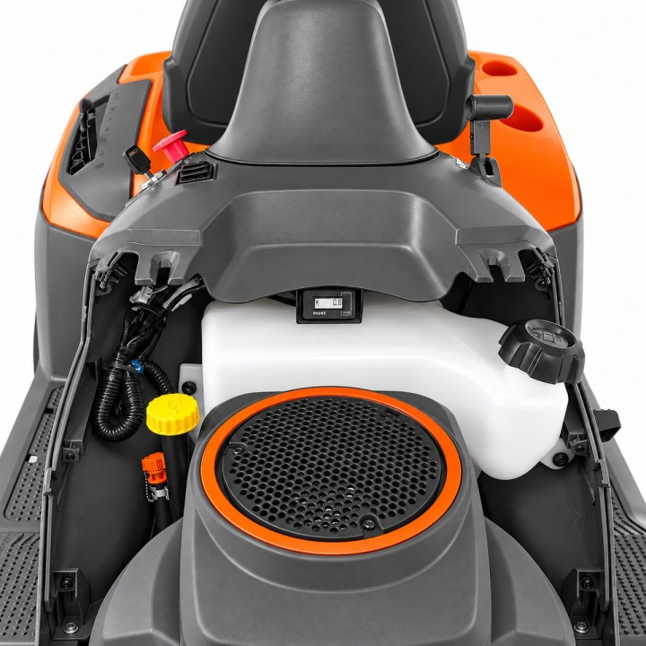 Tractor de tuns gazon Husqvarna TC 114, Motor benzină 452 cm³, Lățime de tăiere 95 cm, Transmisie hidrostatică, Colector 250  L