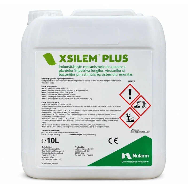 XILEM PLUS® 10 Litri, Nufarm - Biostimulator inovator pe baza de chitosan și micronutrienți
