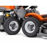 Tractor de tuns gazon Husqvarna Rider R 420TsX AWD, Motor Kawasaki 726 cm³, Transmisie hidrostatică 4x4, Fără masă de tăiere