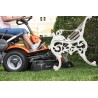 Tractor de tuns gazon Husqvarna Rider R 420TsX AWD, Motor Kawasaki 726 cm³, Transmisie hidrostatică 4x4, Fără masă de tăiere