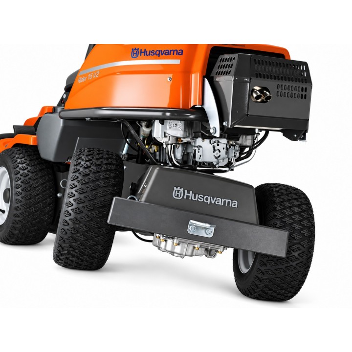 Tractor de tuns gazon Husqvarna Rider R 112C, Motor 413 cm³, Masă Combi 85 cm inclusă, Transmisie hidrostatică