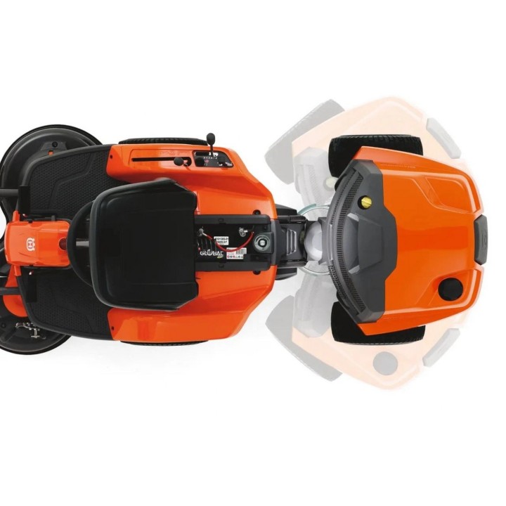 Tractor de tuns gazon Husqvarna Rider R 112C, Motor 413 cm³, Masă Combi 85 cm inclusă, Transmisie hidrostatică