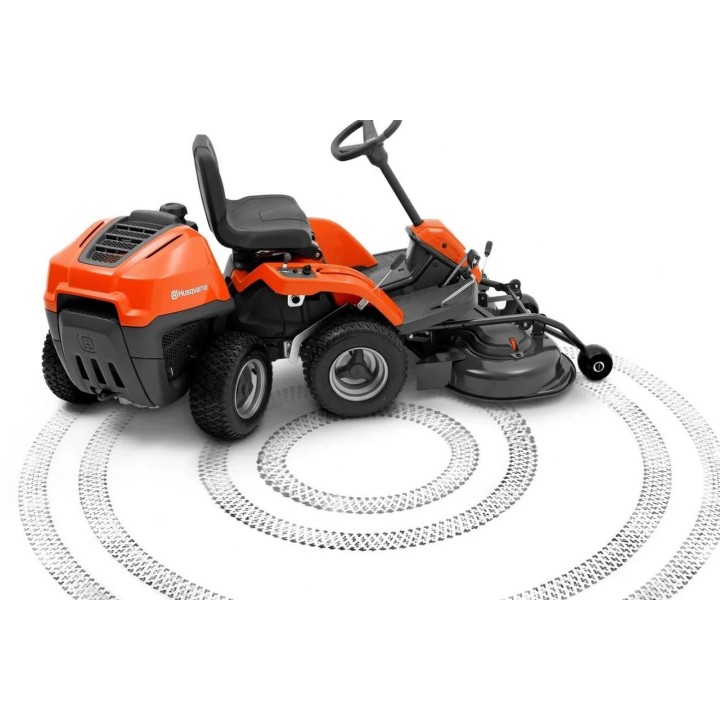 Tractor de tuns gazon Husqvarna Rider R 112C, Motor 413 cm³, Masă Combi 85 cm inclusă, Transmisie hidrostatică