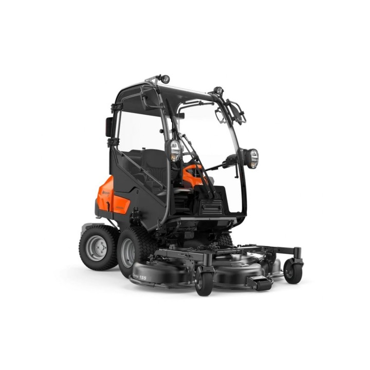 Tractor de tuns gazon profesional Husqvarna P 525DX cu cabină, Motor diesel Kubota 1.123 cm³, Tracțiune AWD, Fără masă de tăiere