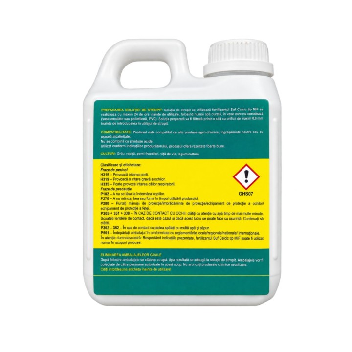 Sulf Calcic Tip MIF Mifalchim, Sulf 25% + Calciu 8%, 1 L