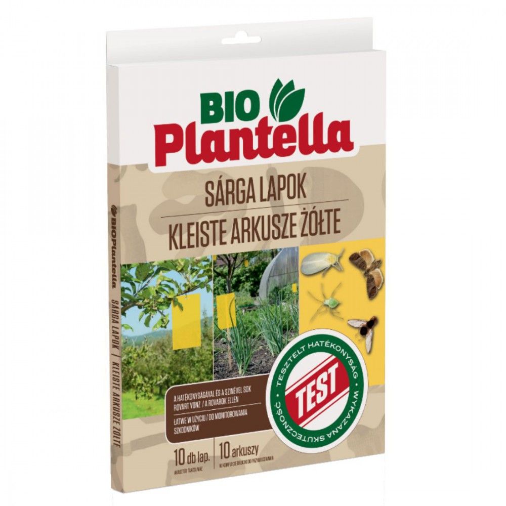 Bio placi adezive galbene - fluturasi Bio Plantella - 10 buc./set