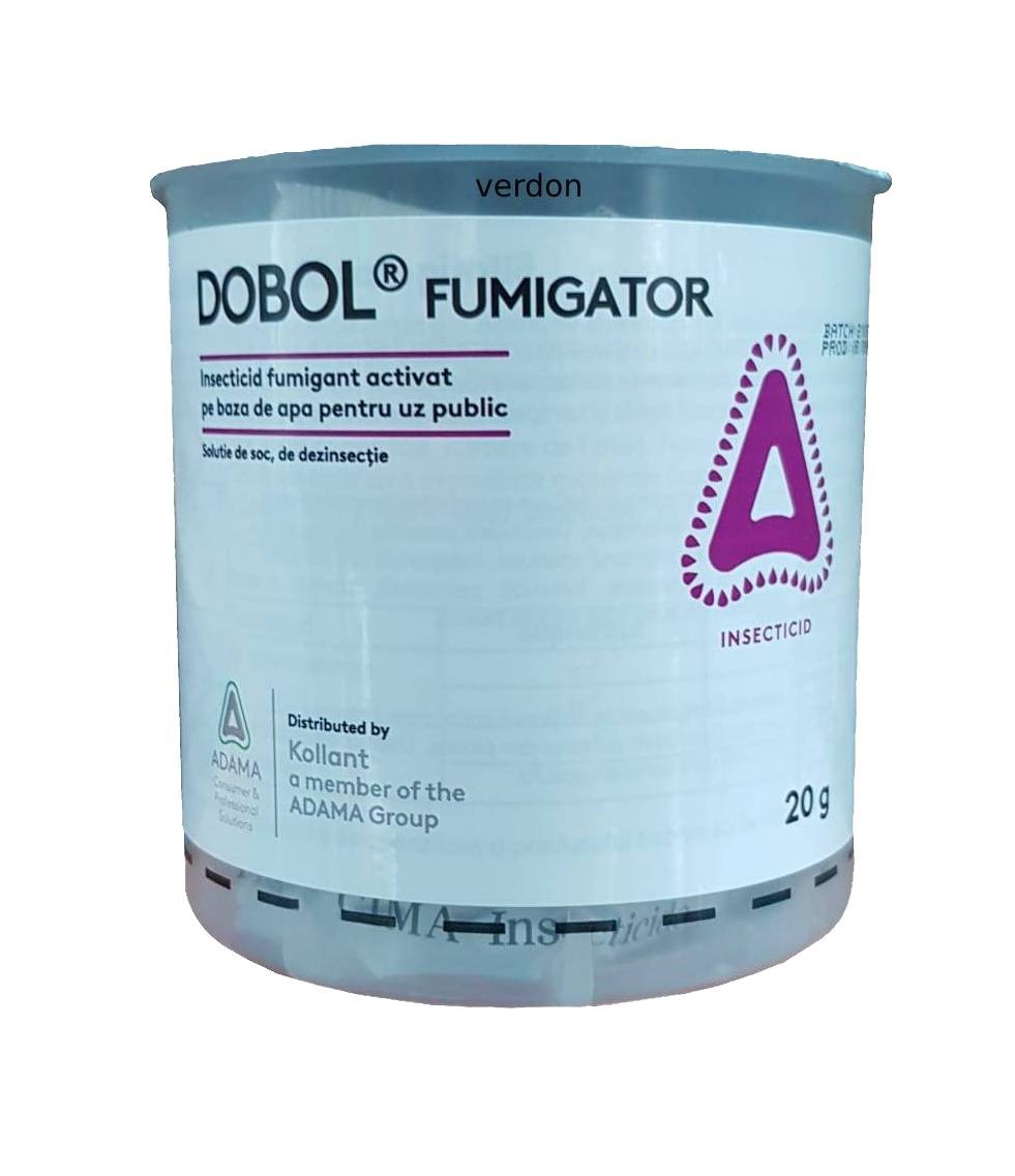 Insecticid DOBOL Fumigator - 20 g, Adama - Gandaci, Plosnite, Purici, Tantari, Furnici, Muste