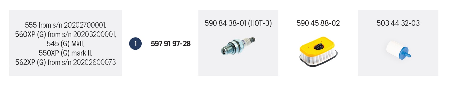Kit de intretinere drujba Husqvarna 597919728